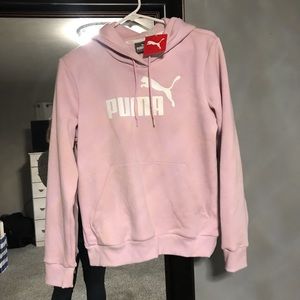 NWT pale pink puma sweatshirt large